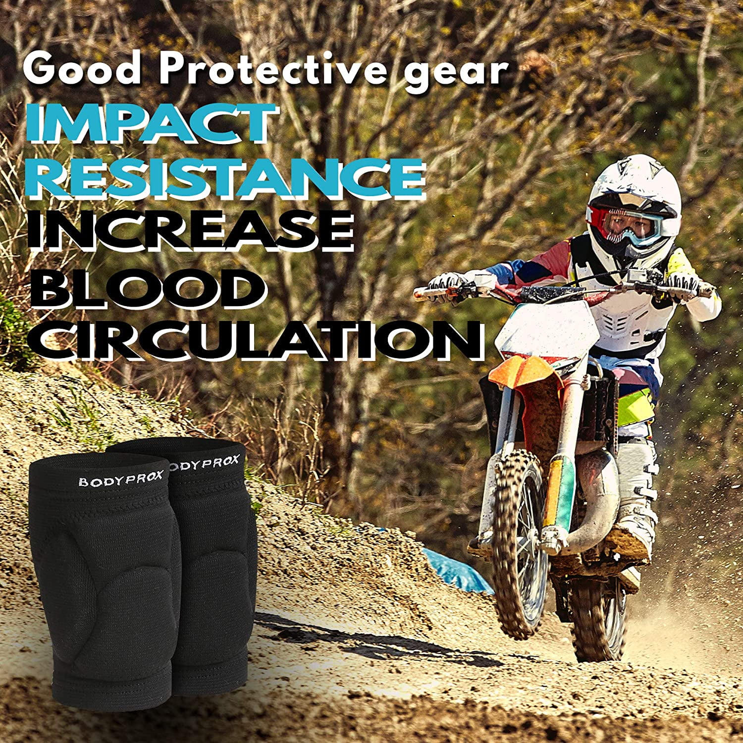 Volleyball Knee Pads for Junior Youth, 1 Pair Unisex (13-18 Years)