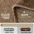 thumbnail image 4 of Dark Couch Covers for Sectional Sofa Couch Cover L Shape Couch Covers for Dogs Washable Couch Cover Banket Modern Sofa Slipcovers Super Soft Sofa Towel for Kids Pets ” x ”, 4 of 9