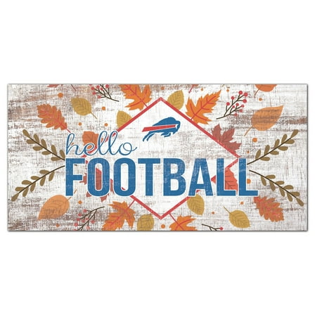 Buffalo Bills 6'' x 12'' Hello Football Wall Art