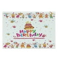 thumbnail image 1 of Birthday Cutting Board, Joyful Mouses Partying Presents and Delicious Cake with Candles Cartoon, Decorative Tempered Glass Cutting and Serving Board, Large Size, Multicolor, by Ambesonne, 1 of 1