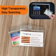 thumbnail image 5 of 50 Pcs Clear Plastic Horizontal Name Tag Badge Id Card Holders, 5 of 5