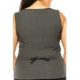 thumbnail image 6 of Women's Women's Plus Size Dressy Casual Vest Three Button Tuxedo Suit Waistcoat, 6 of 6