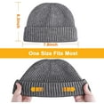 thumbnail image 5 of Asisol Mens Beanie Hats Roll-up Edge Spring Summer Autumn Winter Slouchy Beanies for Men Women, 5 of 6