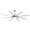 Gold with White, variant on Sofucor 66-Inch Basic Ceiling Fan with LED Lights, Remote, App, and Voice Control, Indoor Outdoor Farmhouse