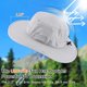 thumbnail image 4 of Men's Sun Hat UPF 50+ Wide Brim Bucket Hats for Fishing Hiking Gardening Adjustable Boonie Hat Outdoor Safari Hats, 4 of 5