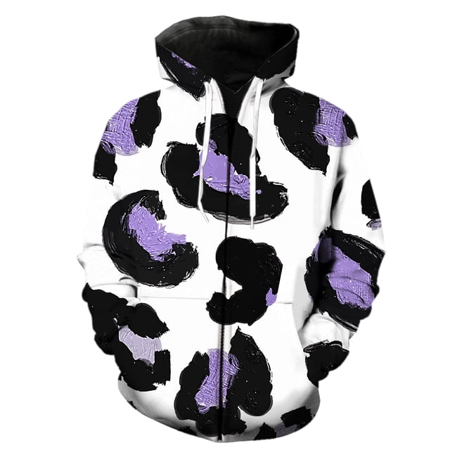 Sudadera con capucha y cremallera para hombre, con textura de piel de animal, con estampado 3D, ideal para adolescentes, gran oferta 2024, estilo hip hop, con capucha, sudaderas de moda para primavera