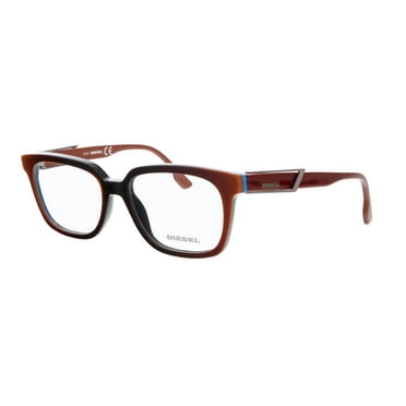 Diesel DL5111 Light Brown Modified Square Eyeglasses for unisex