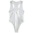 thumbnail image 6 of CHICTRY Womens Metallic Shiny Bathing Suit Front Zipper One Piece Swimsuits, 6 of 7