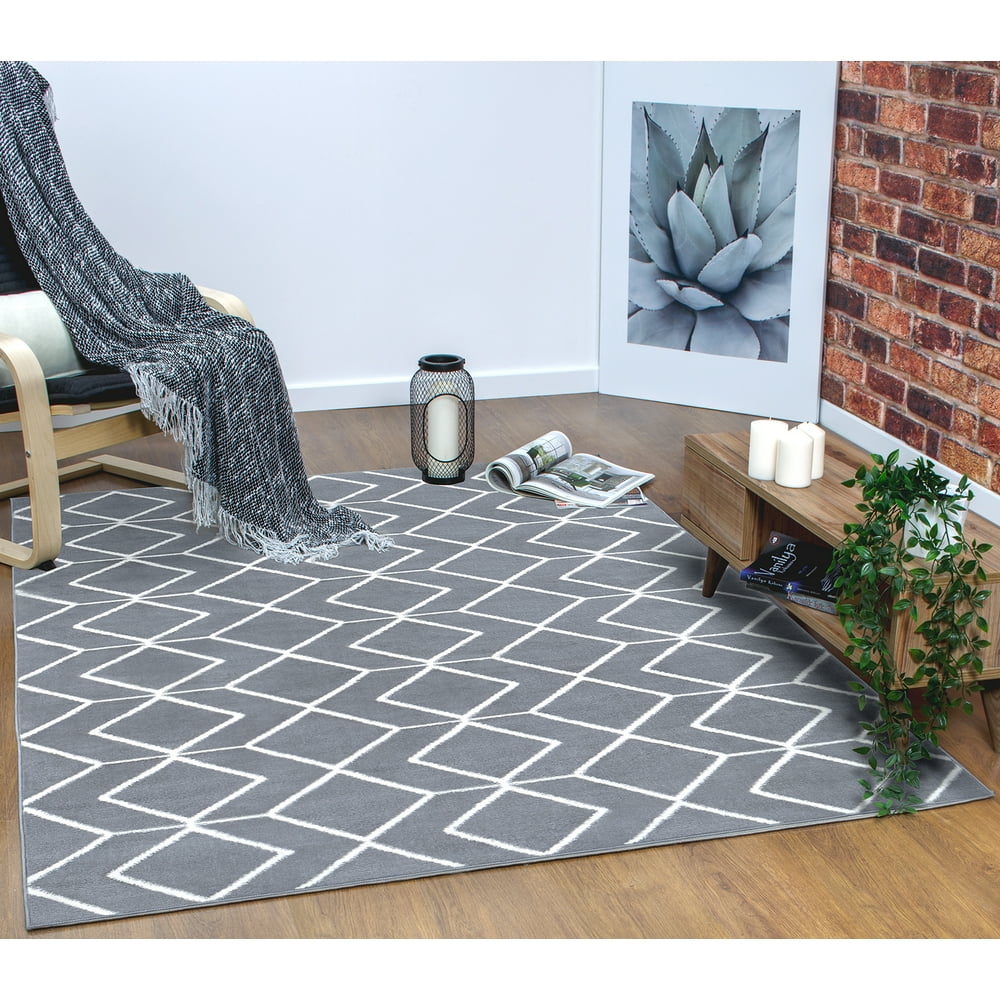 Antep Rugs Kashan King Collection 507 Trellis Polypropylene Indoor Area