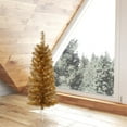 thumbnail image 2 of Vickerman B163831LED Vickerman 3' Antique Gold Pencil Artificial Christmas Tree with 50 Warm White LED Lights, 2 of 3