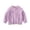 Light Purple, variant on Rggeeun Toddler Girls Sweaters Handmade 3D Floral Detail Knit Cardigan Round Neck Long Sleeve Soft Thermal Pullover For Baby And Kids Youthful Tops,Beige,100