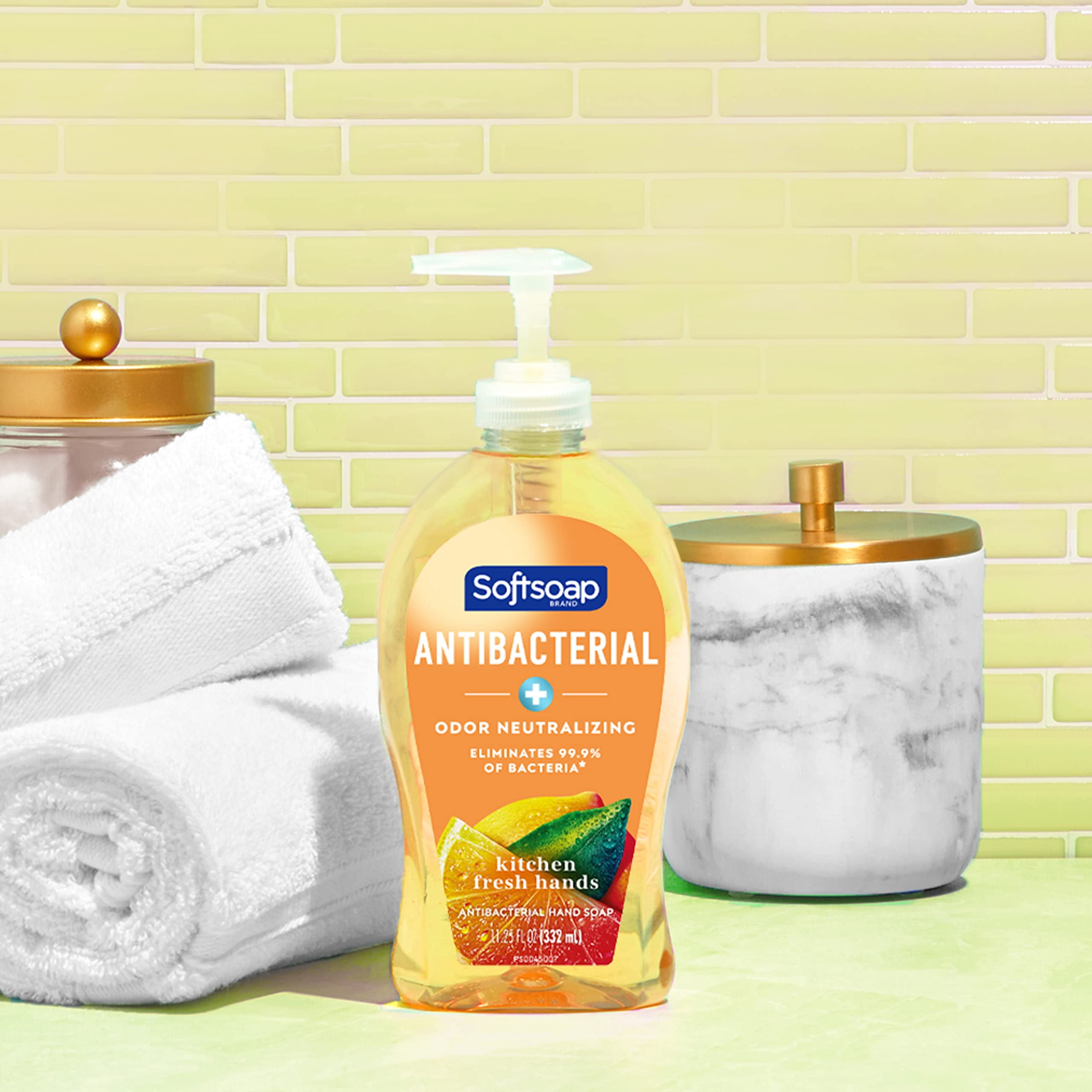 Softsoap Antibacterial TI12 Liquid Hand Soap, Kitchen Fresh Hand Soap, 11.25 Ounce, 6 Pack