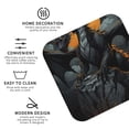 thumbnail image 4 of Honeii Full Moon Black Dragon Print Leather Coaster Set of 6, Ideal for Safeguarding Your Furniture from Drinks Spills and Effortless Cleanup,Square, 4 of 7