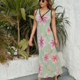 thumbnail image 3 of Vestido De Noche De Lujo Sin Mangas Para Mujer, Floral Vestido De Fiesta, 3 of 5