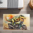 thumbnail image 1 of Nursery and Kids Dinosaur Area Rug - Roaring Rider Rex, 1 of 9