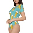 thumbnail image 2 of Naloa Beer Women's Short-Sleeved Onesie, One-Piece Swimsuit for Parties, dates, clubs - Medium, 2 of 9
