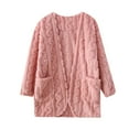 thumbnail image 2 of Naittoop Womens Winter Fleece Cardigan Loungewear Soft Fuzzy House Coat with Pocket Plush Warm Pajama Tops Home Jacket, 2 of 5