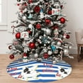 thumbnail image 5 of Lsque Bulldog Friend Print Christmas Tree Skirt, Tree Skirt with Ties or Velcro, Perfect for Holiday Decorations, Halloween, and New Year-48", 5 of 7