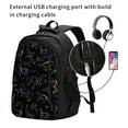 thumbnail image 2 of Vsdgher Dinosaur Print Travel Laptop Backpack, Laptops Backpack with USB Charging Port, Water Resistant Computer Bag Gift for Men & Women, 2 of 7