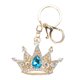 thumbnail image 1 of Llavero con forma de corona de diamantes de imitación, brillante, diseño exquisito, para coche, colgante, bolso, adorno, azul, 1 of 14