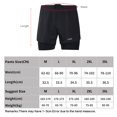 Lixada Mens 2 In 1 Running Shorts Quick Drying Breathable Active