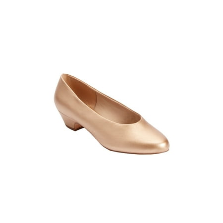 

Comfortview Wide Width Vida Pump | Low Heel | Women s Dress Shoes - 10 1/2WW Gold