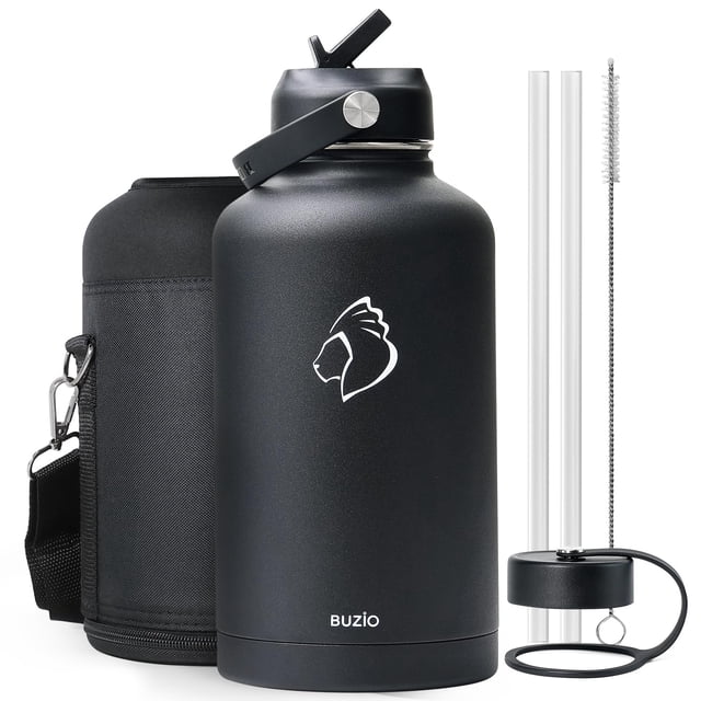 Botella de agua BUZIO de acero inoxidable con aislamiento al vacío de 1,9 L