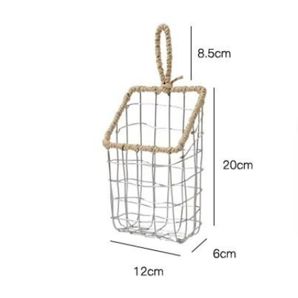 Wire Woven Miscellaneous Storage Basket,kitchen Can Hang Household Storage Basket,Snack Storage Small Hanging Basket Organizer