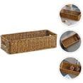 thumbnail image 2 of Woven Basket Imitation Rattan Desktop Storage Basket Sundries Storage Basket, 2 of 8