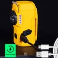 thumbnail image 4 of maxiaoxia USB Lighter Outdoor Lighter With Flashlight Windproof Electric Lighter Recharge Gadgets for Father's Day Valentine's Day Birthday Gifts, 4 of 6