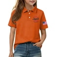 thumbnail image 4 of Grblisyd Boys July 4th Golf Polo Shirts 1776 Short Sleeve Girls Uniform Shirts American Flag Button Down Shirts 2-13 Years, 4 of 6