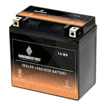 Chrome Battery Ytx14-bs (14-bs 12 Volts,12 Ah, 200 Cca) Motorcycle Battery for Honda A.c.e. Deluxe 750cc 02-'03