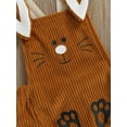 thumbnail image 6 of Franhais Baby Romper, Sleeveless Cartoon Rabbit Button Closure Corduroy Bodysuit for Girls Boys, 6 of 9