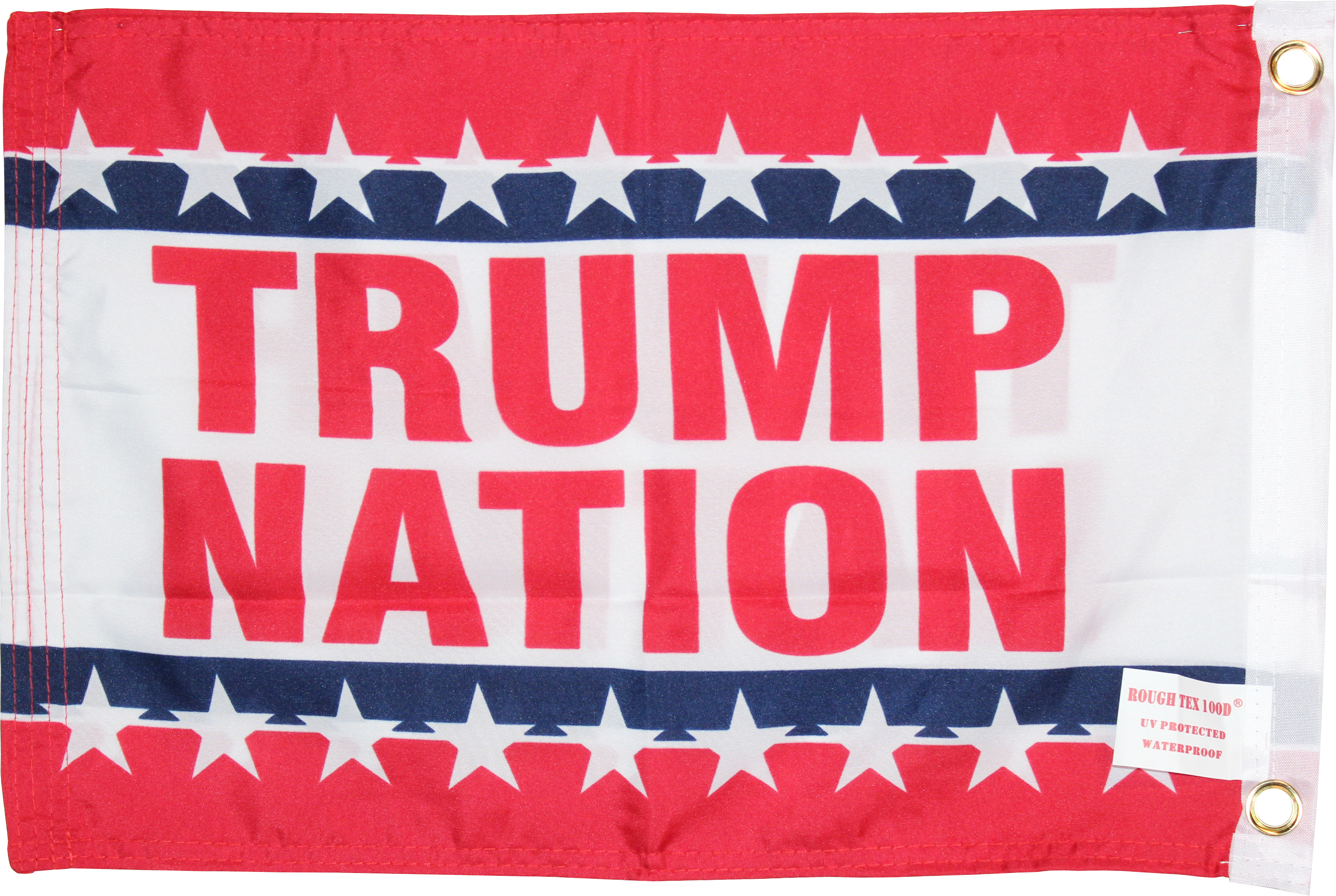 Lot of 12 12x18 Trump Nation Rough Tex Knit Double Sided 12/"x18/" Car Flag