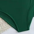thumbnail image 6 of Ymyiu Girls Swimsuit with Shorts Girls' 3 Piece Set Print Bikini Swimsuit with Drawstring Beach Skirt Cute Ruched Bathing Suit 5T 6T (Green,5-6 Years), 6 of 8