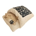 thumbnail image 2 of Cama de dormir para y mascotas de japonés, para perros, perrera para , bolsa de invierno para interiores, almohadilla de - Fondo azul Fondo azul, 2 of 7