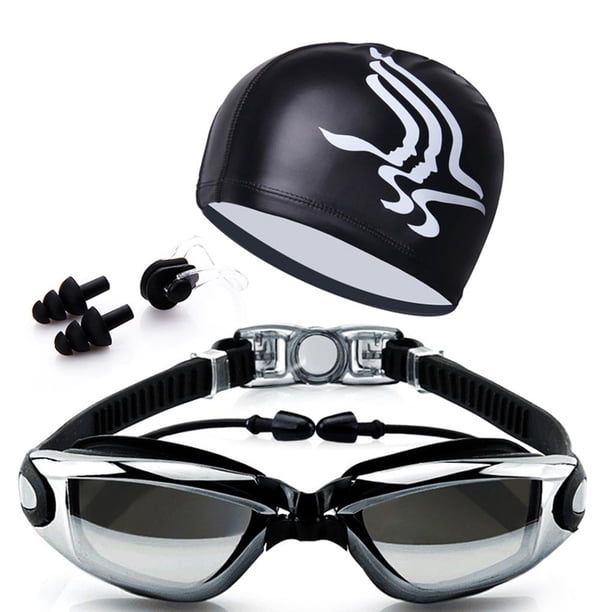 Juego De Gafas De Natación Gafas De Natación Ajustables Antivaho Con Gorro De Natación sonducket BA000696-01