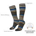 thumbnail image 5 of Women's Knee High Socks Distressed Thin Blue Line Flag Outdoor Casual Tube Socks, 5 of 7