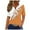 Orange, variant on Ecqkame Tops for Women Short Sleeve Pleated Button Loose Casual Breathable Pullover Tops Womens Summer Tops Blue S