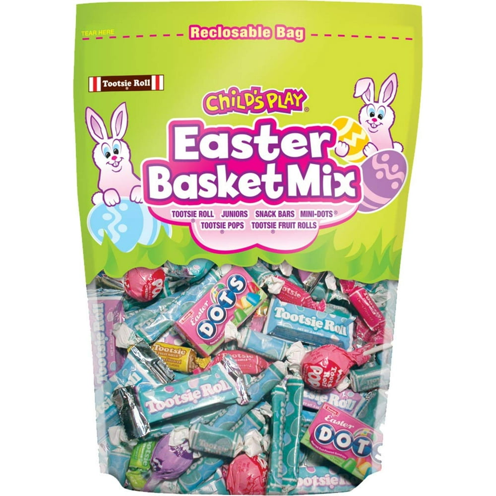 Tootsie Roll Childs Play Easter Basket Bulk Individually Wrapped Candy