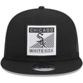 thumbnail image 2 of Men's New Era Black Chicago White Sox Scratch Squared Trucker 9FIFTY Snapback Hat, 2 of 6