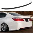 thumbnail image 1 of Spoiler Glossy Black Factory for JDM Style Trunk Lid Spoiler Fit for   4 Door Sedan 2013-2017, 1 of 8