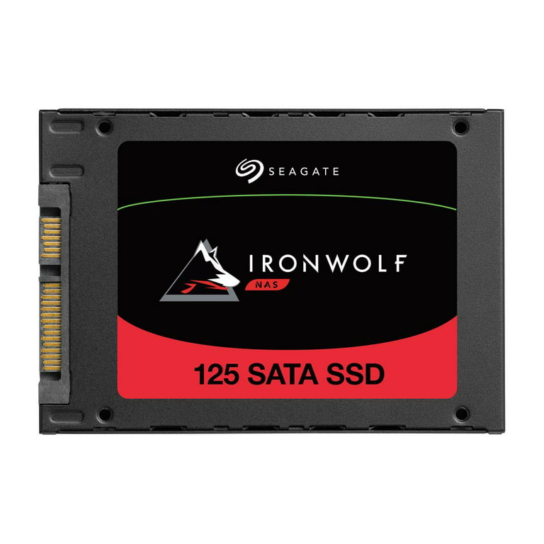 Seagate IronWolf 125 SSD 4TB NAS Internal Solid State Drive - 2.5 Inch SATA  6Gb/s speeds of up to 560MB/s, 24x7 performance with Rescue Service