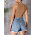 thumbnail image 6 of PULLIMORE Women Sexy Sleeveless Bodysuit Halter Neck Tank Tops with Panty (XL, Khaki), 6 of 8