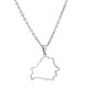 thumbnail image 1 of Collar de mapa de Bielorrusia de acero inoxidable, regalos de joyería para fiesta con mapa de Bielorrusia, 1 of 3