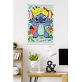 thumbnail image 2 of Disney Lilo and Stitch: Pattern Clash - Stitch Wall Poster with Magnetic Frame, 22.375" x 34", 2 of 5
