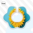 thumbnail image 3 of Hirioo Golden Sunflower in Blue for Baby Cotton Petal Bib Drool Bibs for Baby Boy Unisex, 3 of 9