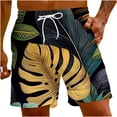 thumbnail image 1 of Puntoco Pantalones Cortos Con Estampado Hawaiano Para Hombre, Pantalones Cortos Con Bolsillo Y Cordón, Color Xxxxxl, Pantalones Cortos Para Hombre, 1 of 5