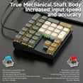 USB TypeC 33 Keys Wired RGB Mechanical Keyboard Red Axis Numeric Keyboard With Arrow Keys For