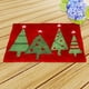 thumbnail image 2 of s de de cierre, de fabricación de alfombras con funda de cojín de alfombra DIY, para niños / adultos con patrón de impreso, 20 `` Árbol de navidad rojo Soledad Lona de alfombra de gancho de enganche, 2 of 10